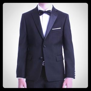 Final PRICE 💥 Lauren Ralph Lauren boys suede tuxedo jacket.